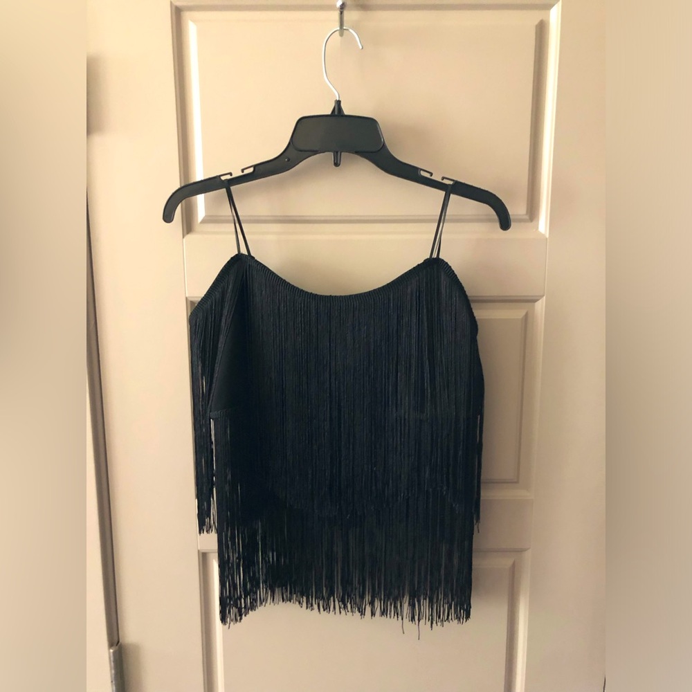 NWT FRINGE CROP TOP